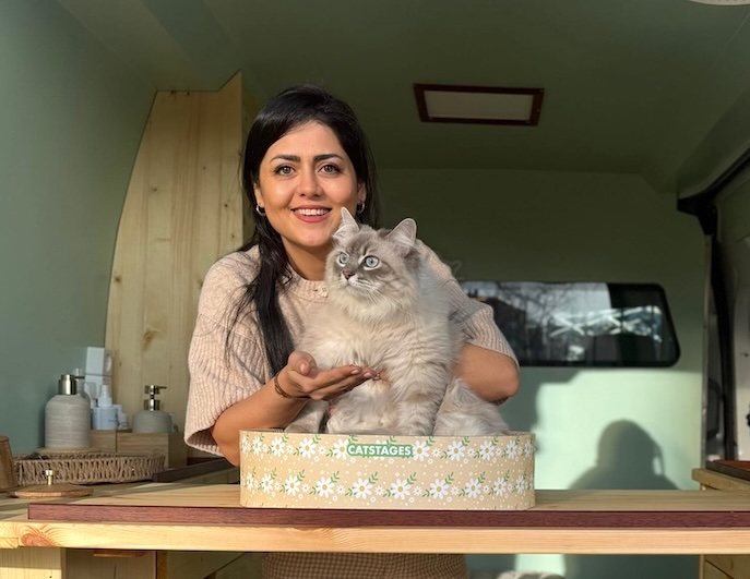 mobiele trimsalon, mobile grooming, cat grooming van, mochi grooming