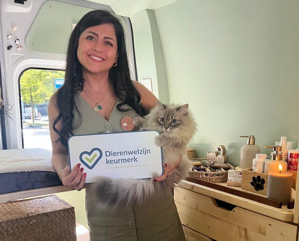 dierenwelzijn keurmerk mochi cat grooming gecertificeerd kattentrimmer dierenwelzijn keurmerk mochi cat grooming